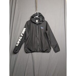 Victoria's Secret Pink  USA Full‎ Zip Up  Jacket Black XS-S